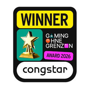 Winner of Gaming ohne Grenzen Award 2026, presented by Congstar